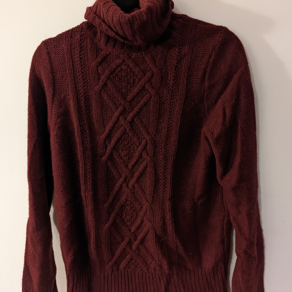 J crew turtle neck wool blend
